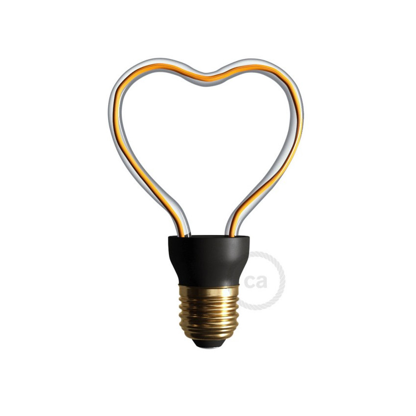 LED-Glühbirne E27 Dimmbar Filament 8W Art Heart Creative-Cables Modell SEG50148 