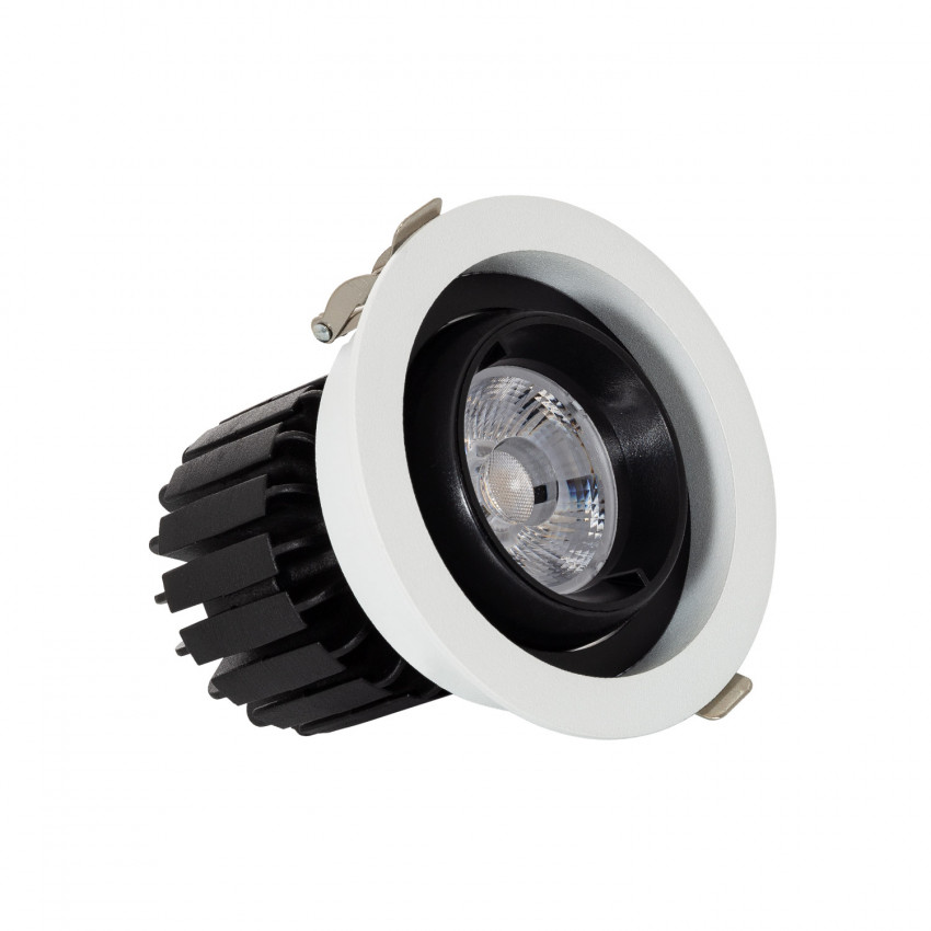 LED-Downlight Strahler 12W COB Schwenkbar  360º Rund Schnitt Ø 100 mm CRI90 Expert Color Anti-Flicker