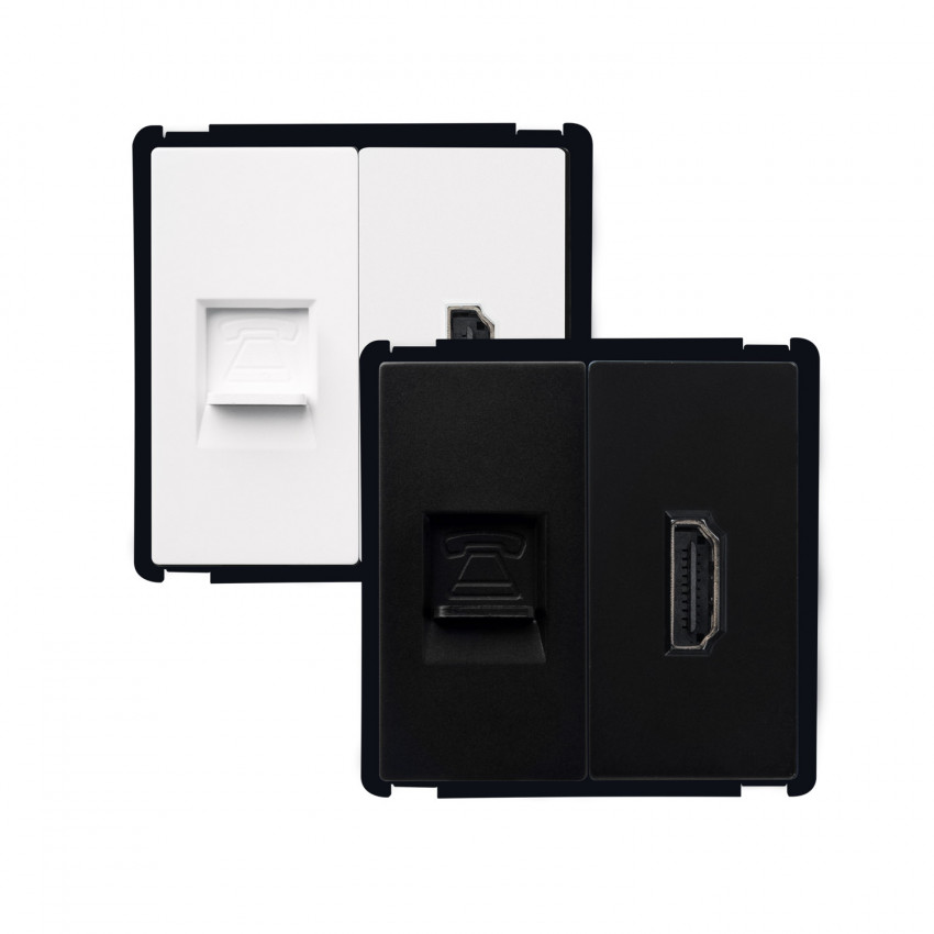 Módulo Toma HDMI + Teléfono