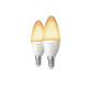 Pack 2 Bombillas LED E14 White Ambiance B39 5.2W PHILIPS Hue