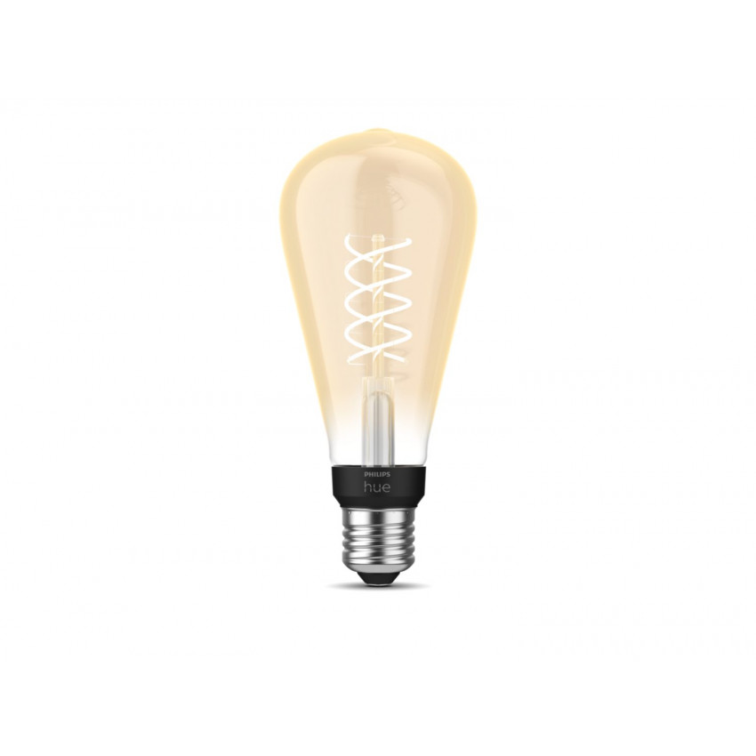 LED-Glühbirne E27 Filament White ST72 7W PHILIPS Hue Edison