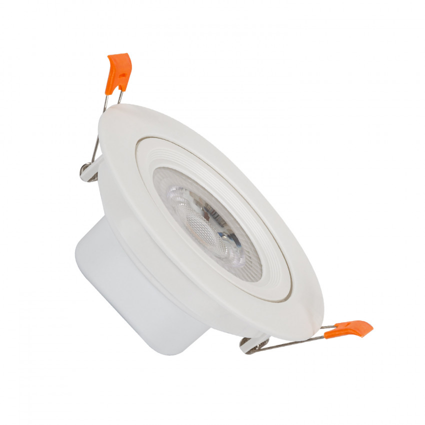LED-Downlight Strahler 12W Solid COB Schwenkbar Rund Weiß Ausschnitt Ø 95 mm