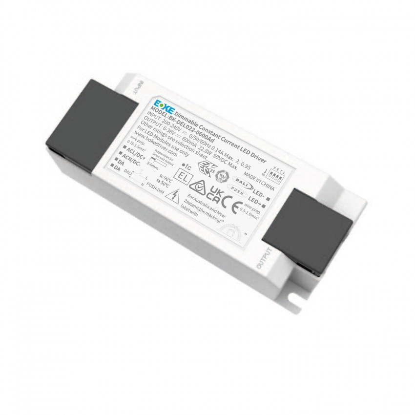 Treiber BOKE Dimmbar DALI/PUSH 200-240V No Flicker Ausgang 6-42V 150-300mA 11W BK-DEL010