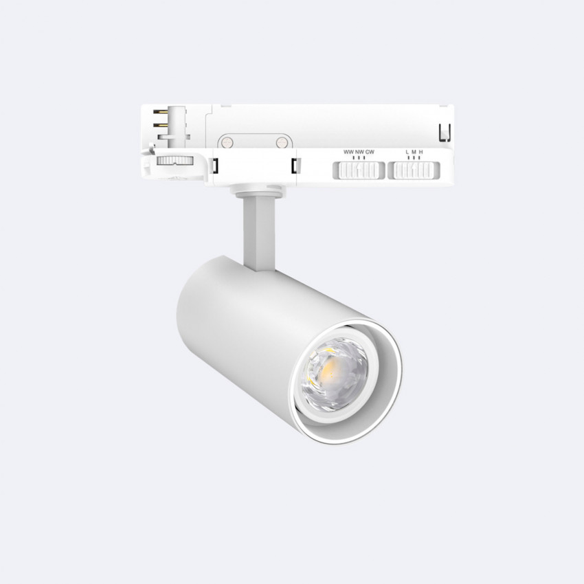 LED-Strahler für 3-Phasenstromschiene 20W Fasano No Flicker Dimmbar Weiss