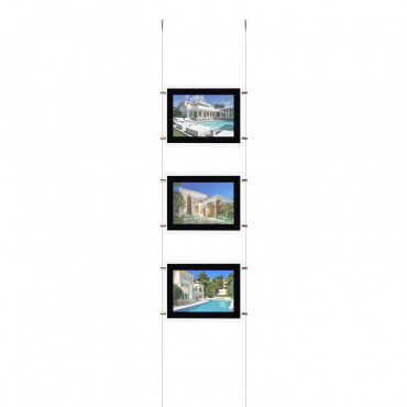 Set LED Werbetafel DIN A3 Horizontal - Mehrere Optionen