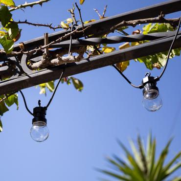 LED-Girlande aus Glühbirnen Aussen Solar Kepler 7m - Transparent