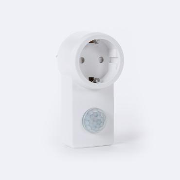 Schuko Stecker Adapter mit Bewegungssensor - Weiß