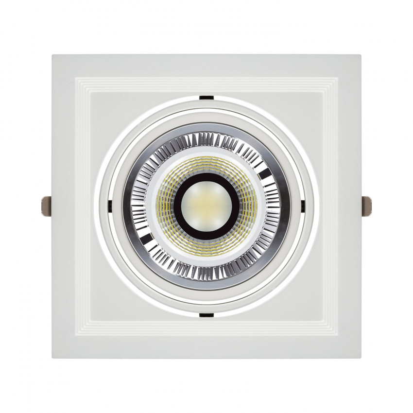 Kippbarer Ring Downlight Quadratisch für drei LED Lampen AR111
