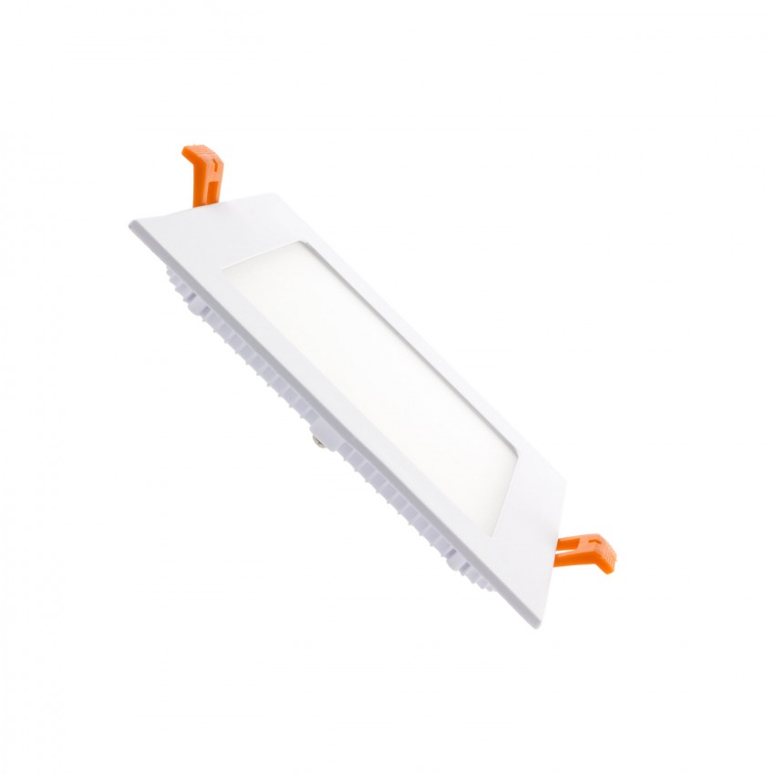 LED-Deckeneinbauleuchte 9W Eckig SuperSlim Schnitt 135x135 mm