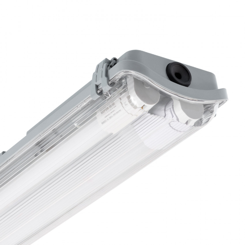 Set Feuchtraum Wannenleuchte mit 2 LED-Röhren 150cm IP65  Einseitige Einspeisung