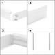 Panel LED 120x30cm 40W 4000lm (UGR17) + Kit de Superficie