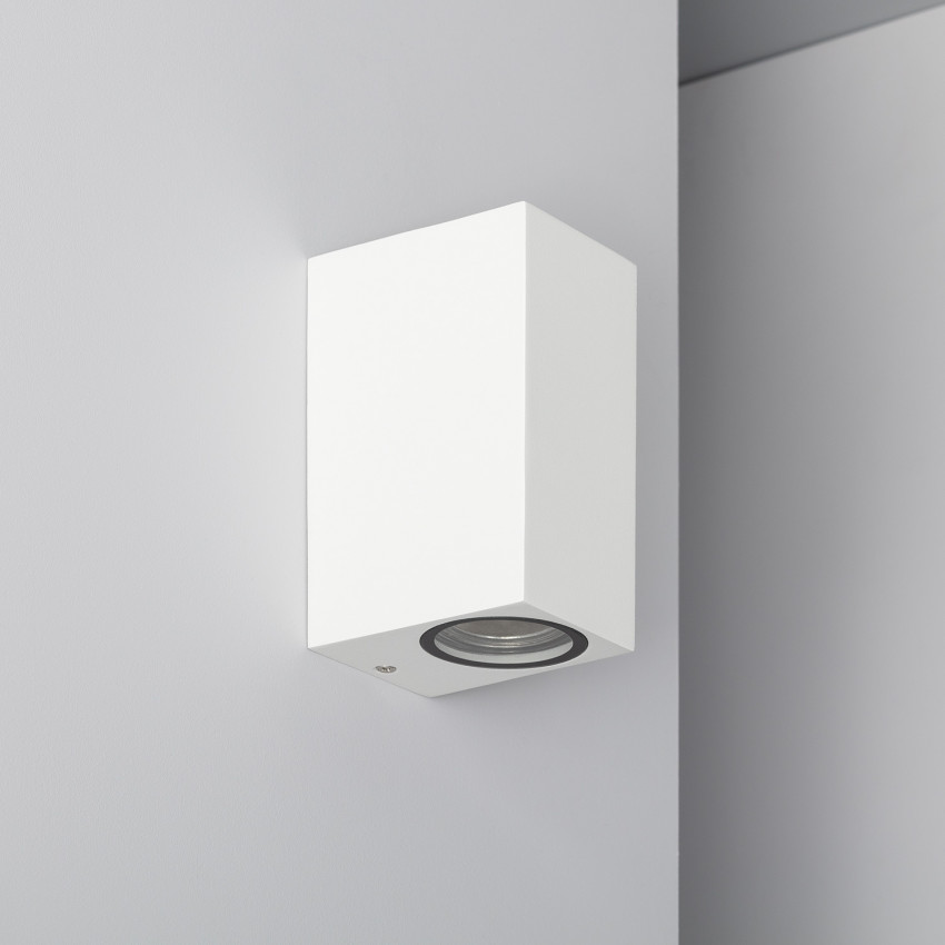 Wandleuchte Aussen Aluminium Doppelseitige Beleuchtung Weiss Miseno