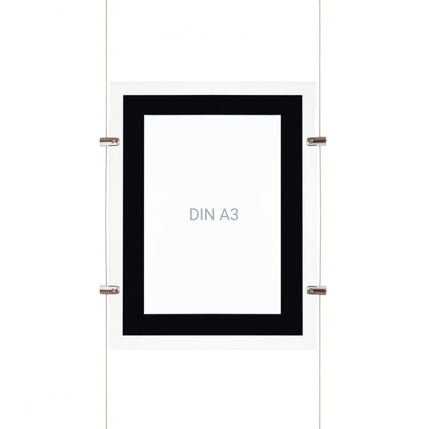 Set LED Werbetafel DIN A3 Vertikal
