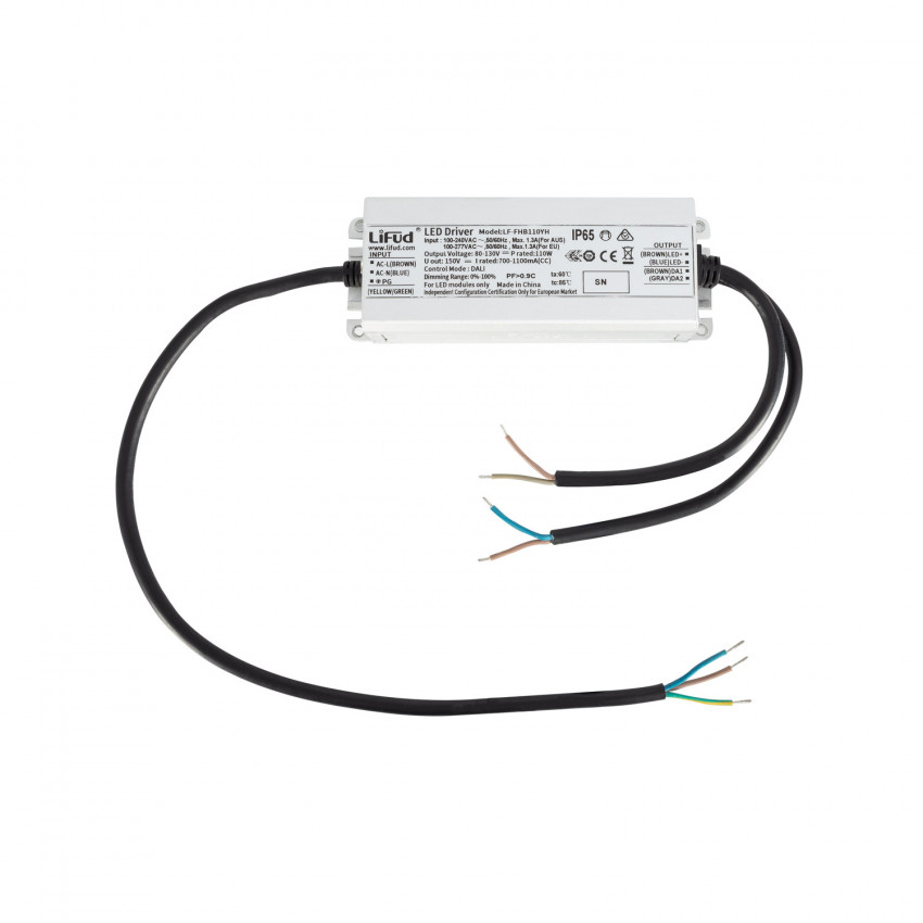 Treiber LIFUD IP65 100-240V Ausgang 80-130V 1100mA 110W LF-FHV110YH