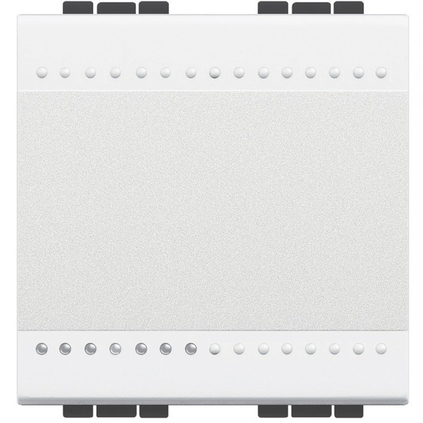 Kreuzschaltermechanik 2 Module 16 AX 250V AC Schraubklemme BTicino Living Light N4004M2N