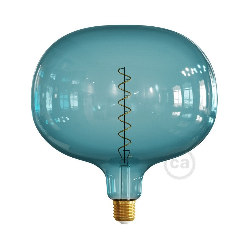 LED-Glühbirne E27 Dimmbar Filament 4W Creative-Cables XXL Cobble Ocean Blue Modell ES18C220BO 
