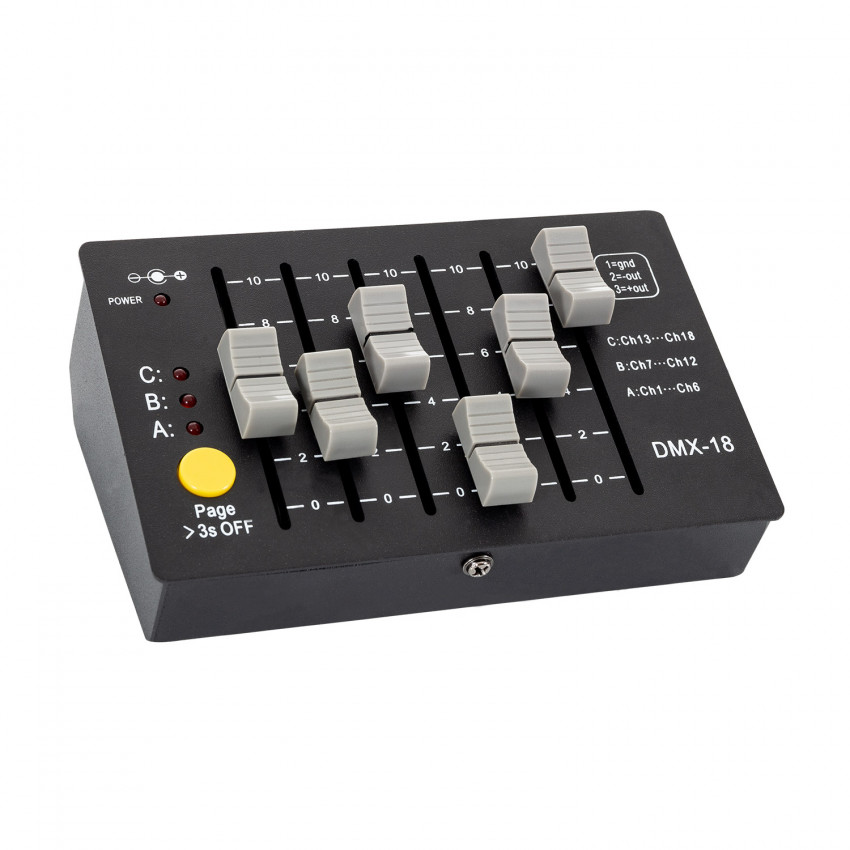 Controller DMX512 18 Kanäle Wiederaufladbar