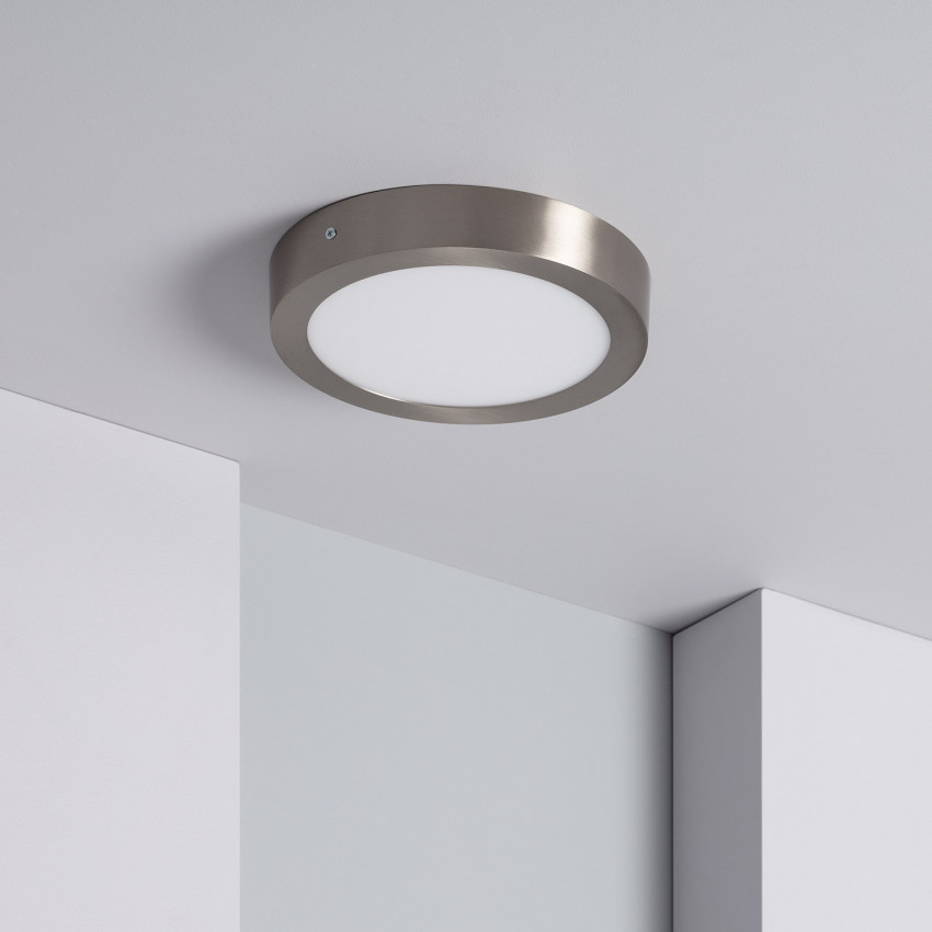 LED-Deckenleuchte 18W Rund Silber Ø225 mm