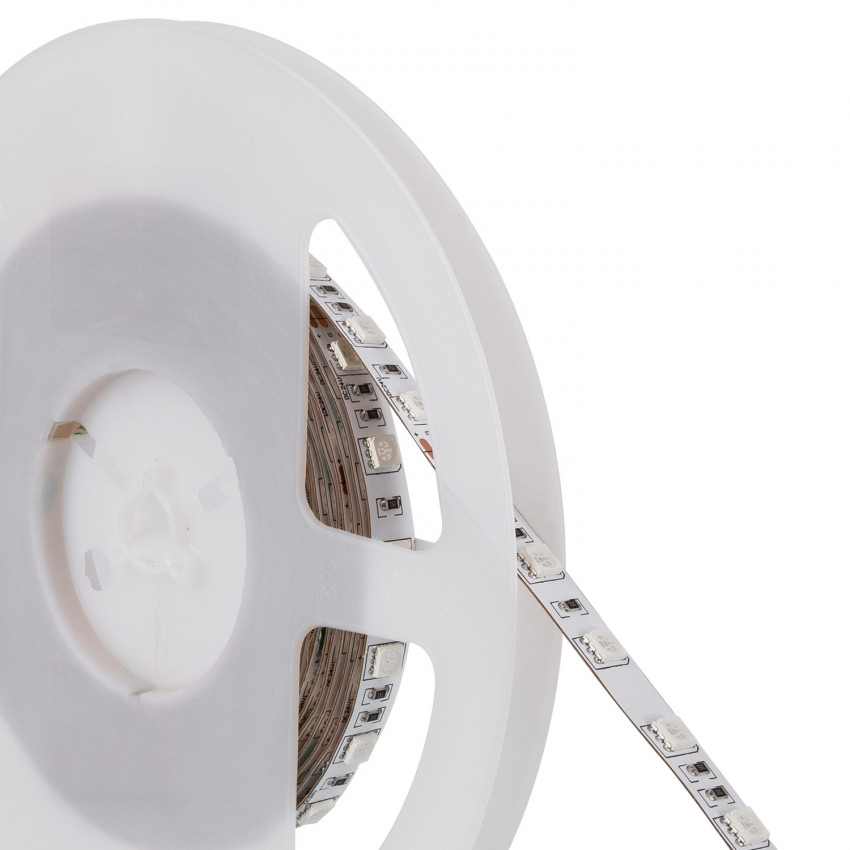 Kit Tira LED RGB 12V DC 60LED/m 5m con Controlador Smart WiFi y Fuente Alimentación