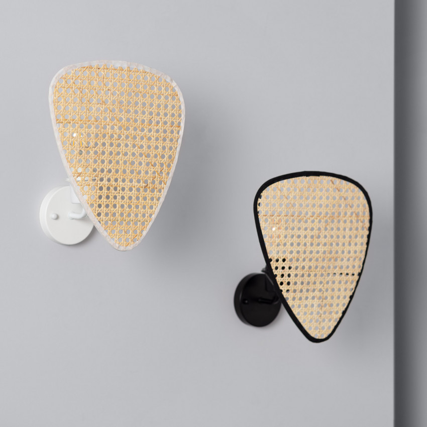 Wandleuchte Rattan Palma