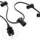 Cable de Alimentación Eléctrico Macho a Bordes 2x1,5mm Negro