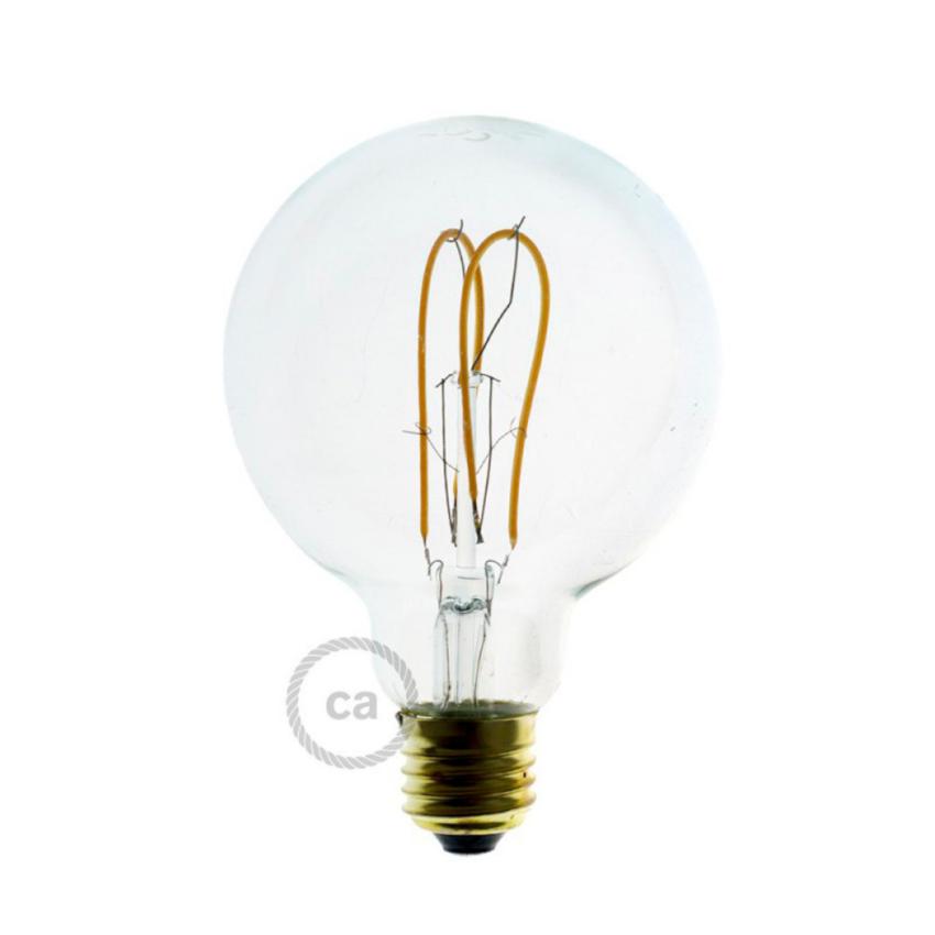 LED Filamentní Žárovka E27 5W 280 lm G95 Stmívatelná Doble Loop