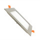 Placa LED Cuadrada SuperSlim 12W Marco Plata
