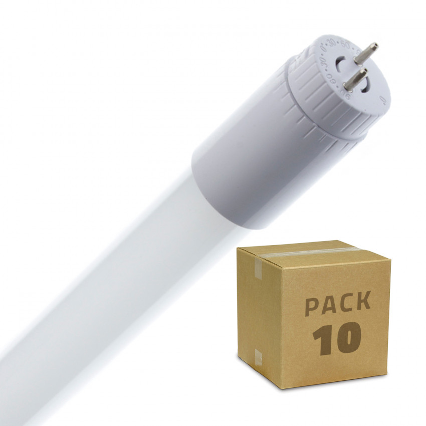 10er Pack LED T8 Röhre Glas 1500mm Einseitige Einspeisung 22W 110lm/W