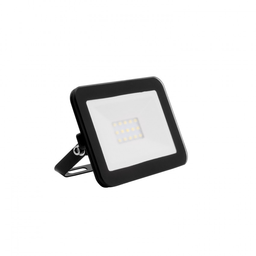 LED-Flutlichtstrahler 10W 120lm/W IP65 Slim Glas Schwarz