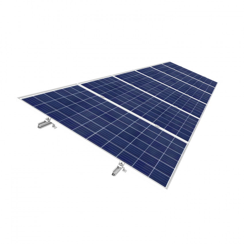 Koplanare Struktur für Solarpanele für flache Platte und Betonmontage