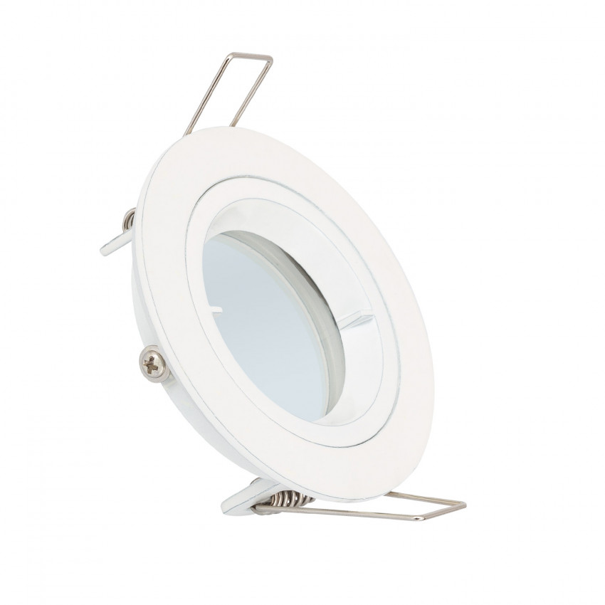 Downlight-Ring Rund Weiss für LED-Glühbirne GU10 / GU5.3 Ø 65 mm 