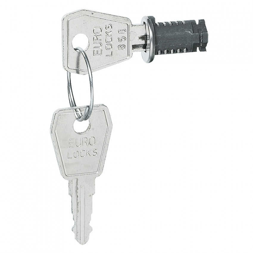 Schloss mit Schlüssel Nr. 850 für Verteilerkasten Plexo3 LEGRAND 001966
