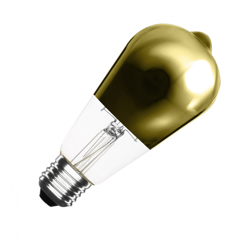 LED-Glühbirne E27 Filament Dimmbar 5.5W ST64 Gold Reflect Big Lemon