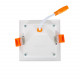 Placa LED 7W Cuadrado Slim Corte Ø 75 mm