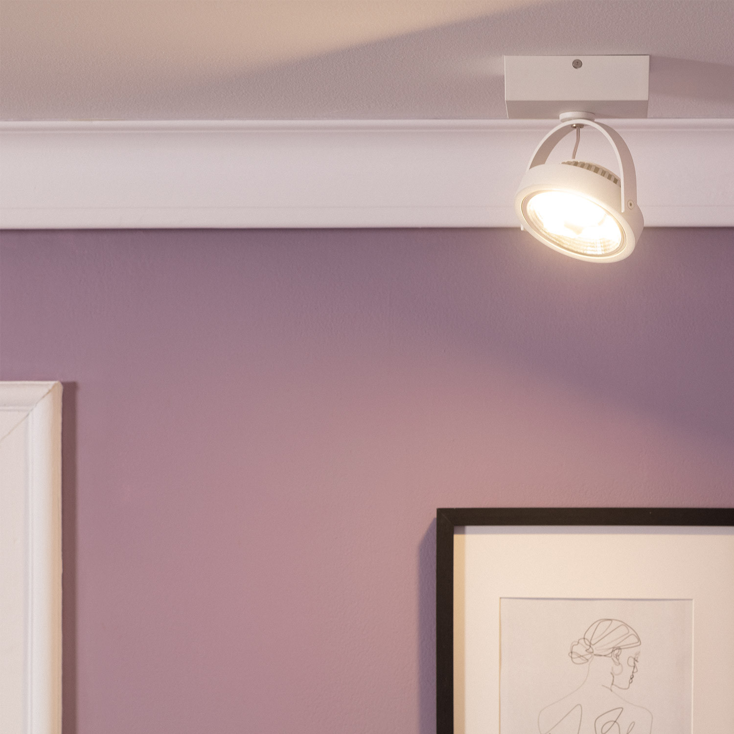 LEDKIA LIGHTING Ausrichtbare Wandleuchte – 1 Strahler, Aluminium, Schwarz, Für E14 Birnen