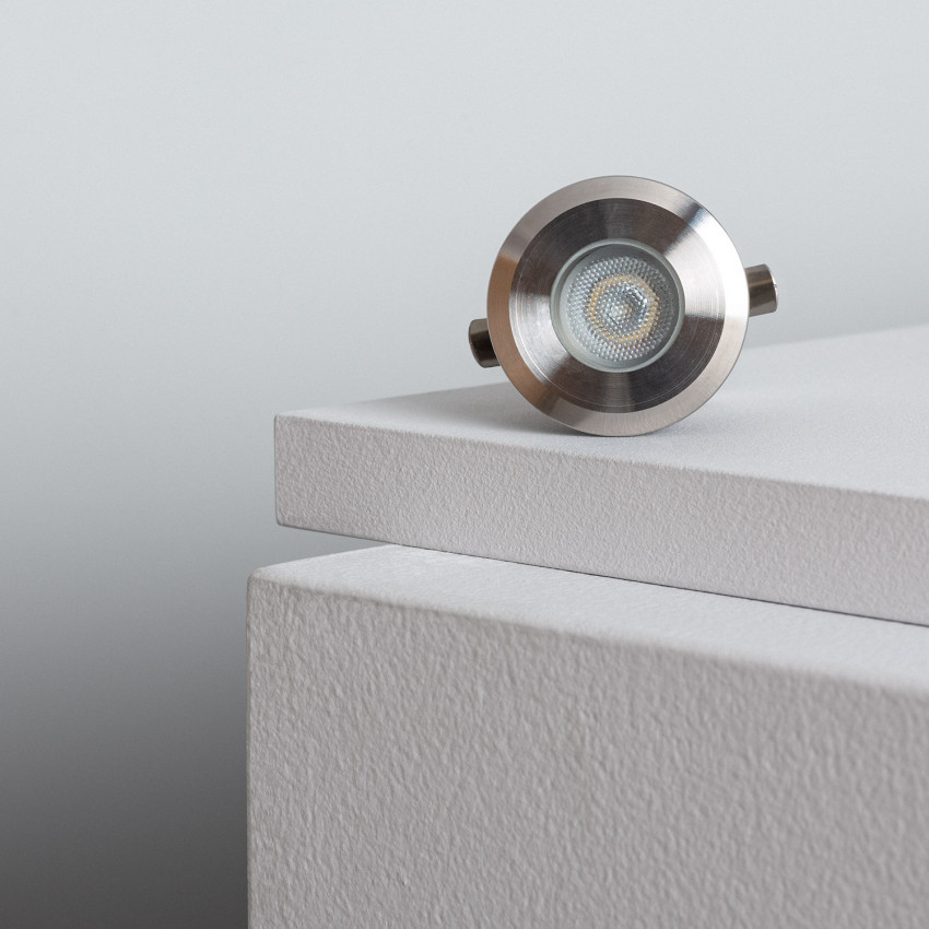 Foco LED 1W Empotrable en Suelo Aluminio IP65 Tiziano