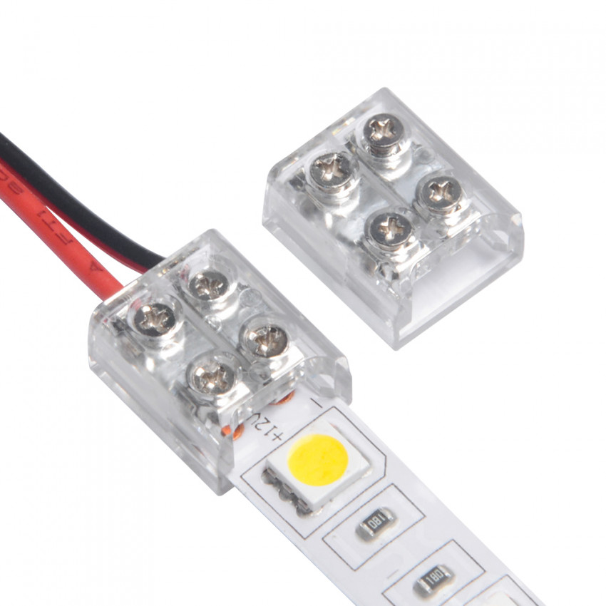 Verbinder für LED-Streifen 12/24V DC Kabel mit Schrauben