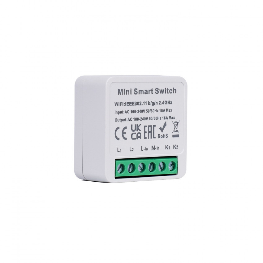 Schalter Mini WiFi Kompatibel mit konventionellem Schalter 2 Kanäle
