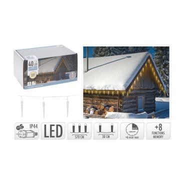 LED-Lichterkette Aussen Warmweiß 5.7m