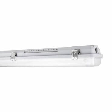 Réglette Étanche pour deux Tubes LED de 150 cm de LEDVANCE Gris