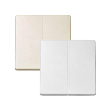 Touche Double pour Interrupteurs/Va-et-Vient SIMON 82 82026 Blanc