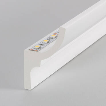 Moulure Classic 2m pour Ruban LED Blanc