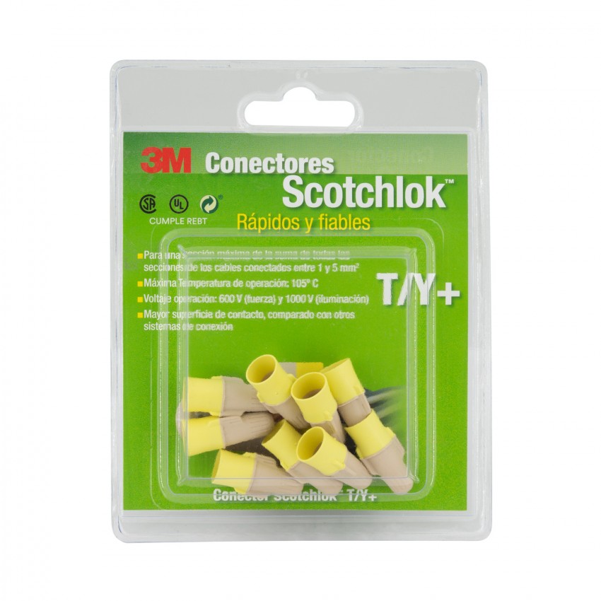 Connecteurs de Fils à Ressort Scotchlok™ T/Y 1-5mm² 3M™ (9 Un) 3M-7010233168-GS