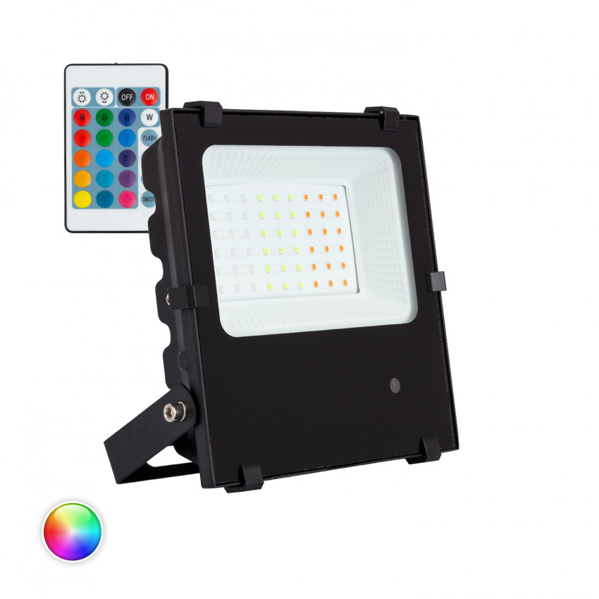 Projecteur LED RGB 30W 135lm/W HE PRO Dimmable