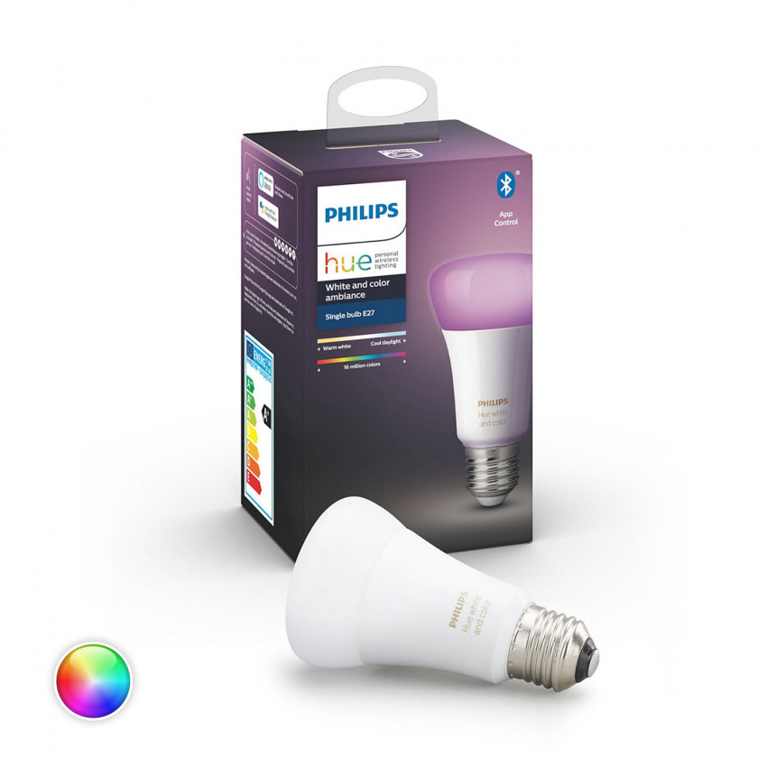 Ampoule LED E27 RGBW White Color 6.5W PHILIPS Hue 