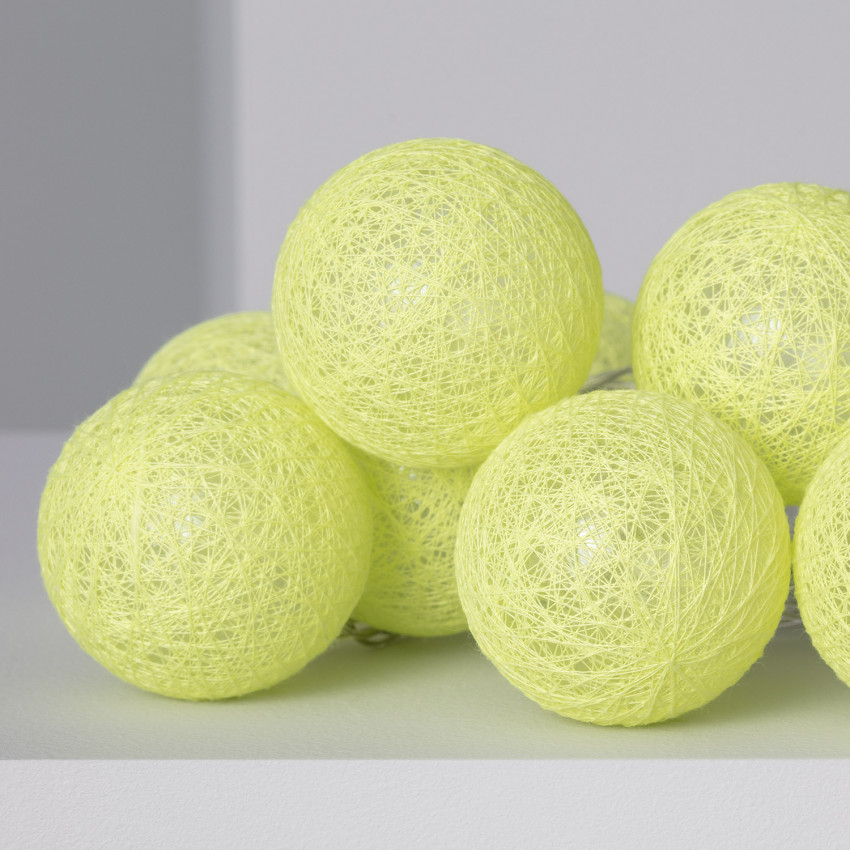 Guirlande 20 Boules LED noire