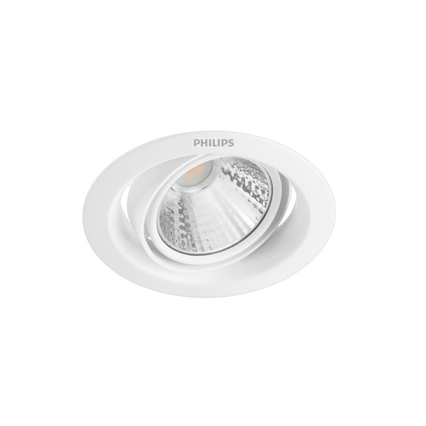 Spot Downlight LED PHILIPS 3 Intensités SceneSwitch Pomeron 3W Coupe Ø 70mm