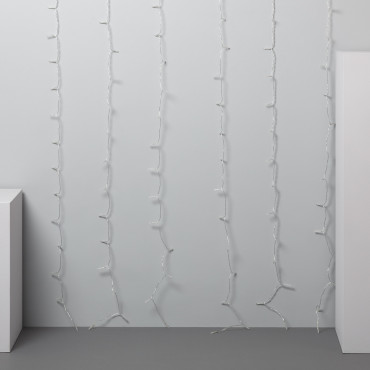 Rideau de Guirlande LED Extérieur avec Piles 1m Centauro Multicolore