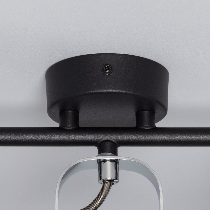 Foco Orientable Siner 3x Lineal Negro