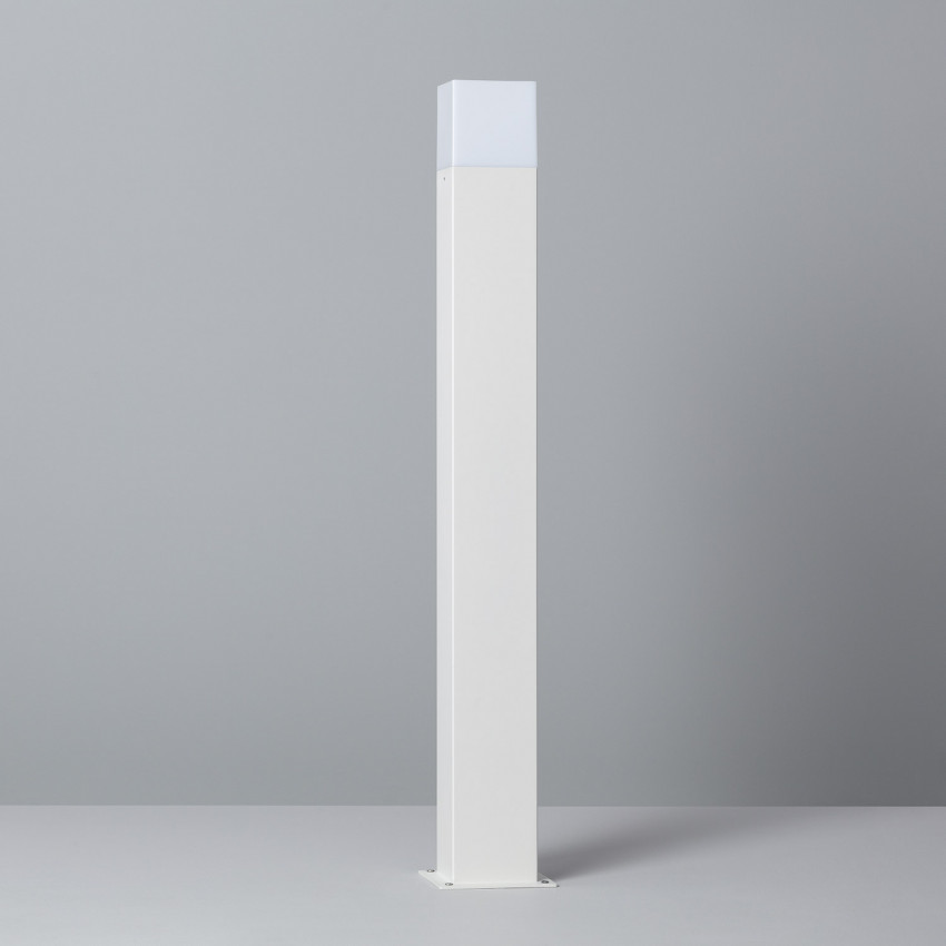 Balise Extérieure en Saillie sur Pied 74cm Augusta Blanche